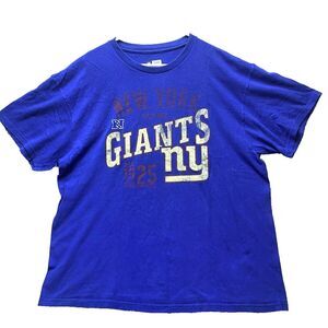New York Giants Shirt Adult Extra Large Blue NFL‎ Football Sportswear Mens